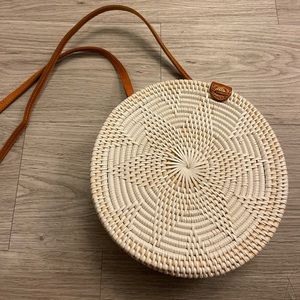 Rattan Circular Purse